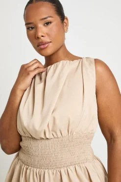 Combi-short Grande Taille À Taille Froncée
