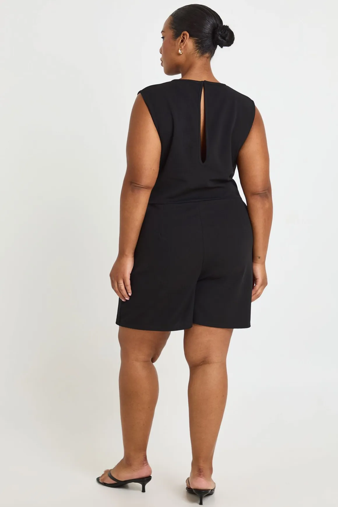 Combi-short Jupe Grande Taille Sans Manches Avec Détail De Poches