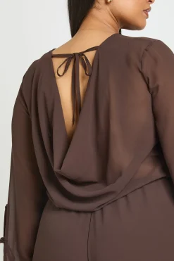Combi-short Évasé Grande Taille À Blouson Avec Ourlet En Dentelle