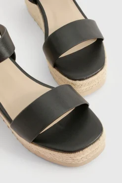 Compensées basses espadrille 2 parties