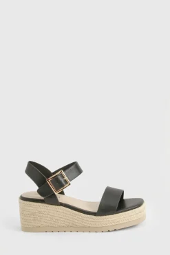 Compensées basses espadrille 2 parties
