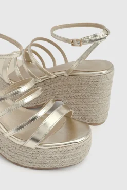 Compensées À Brides Larges En 2 Parties