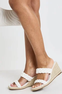 boohoo Compensées Coupe Large À Détail Tressé< Chaussures À Talons|Sandales Compensées