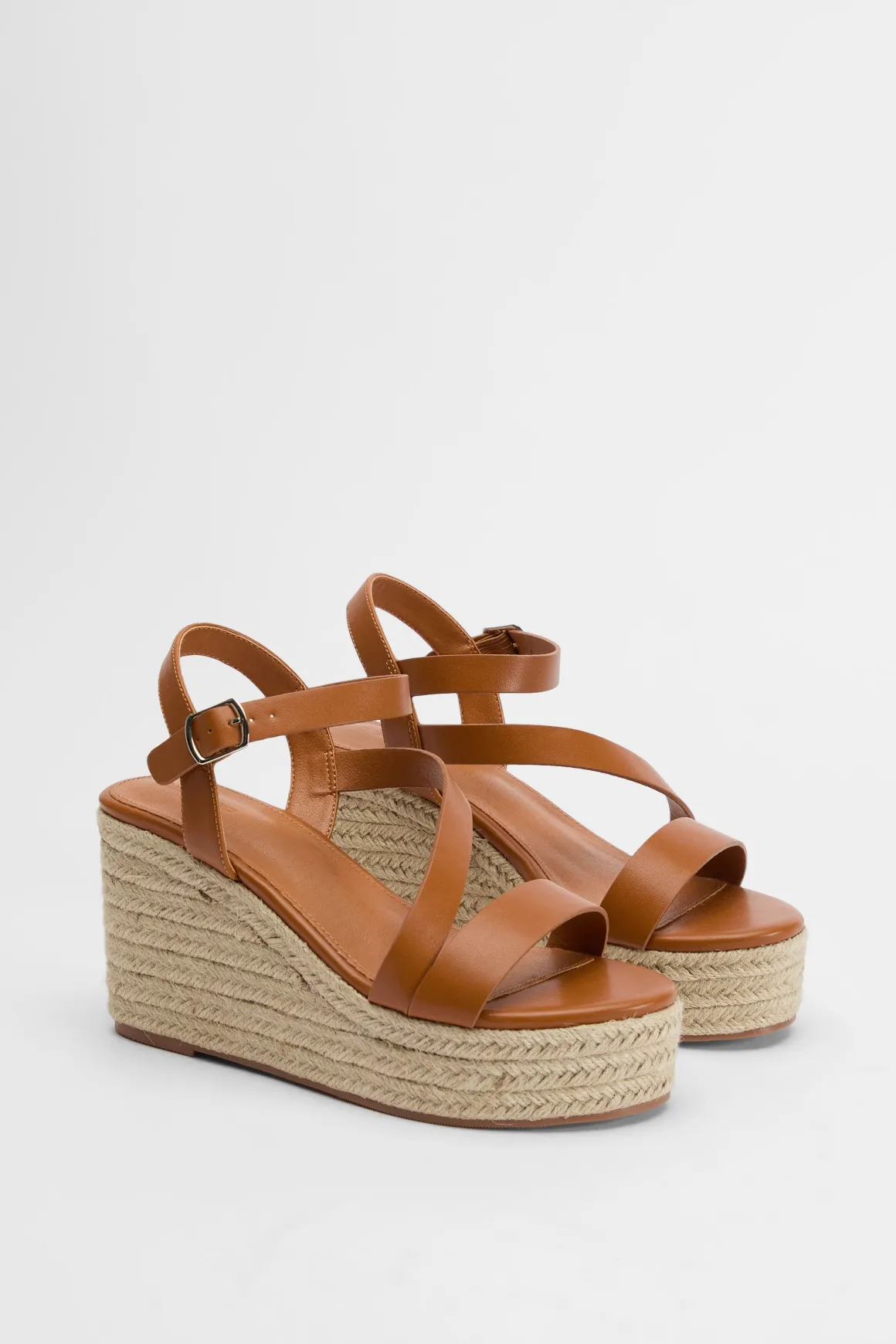 Compensées Espadrilles Asymétriques