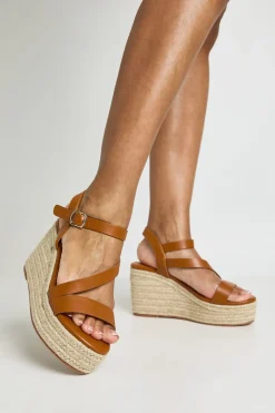 Compensées Espadrilles Asymétriques