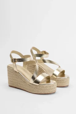 Compensées Espadrilles Asymétriques
