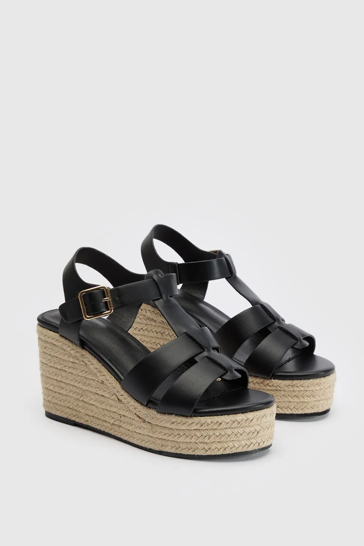 Compensées Espadrilles À Bride En T Plateforme