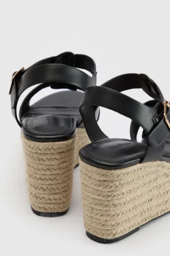 Compensées Espadrilles À Bride En T Plateforme