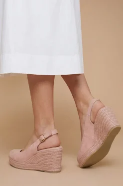 Compensées Gabbie À Bride Arrière En Synthétique Avec Semelle Espadrille Mi-hauteur