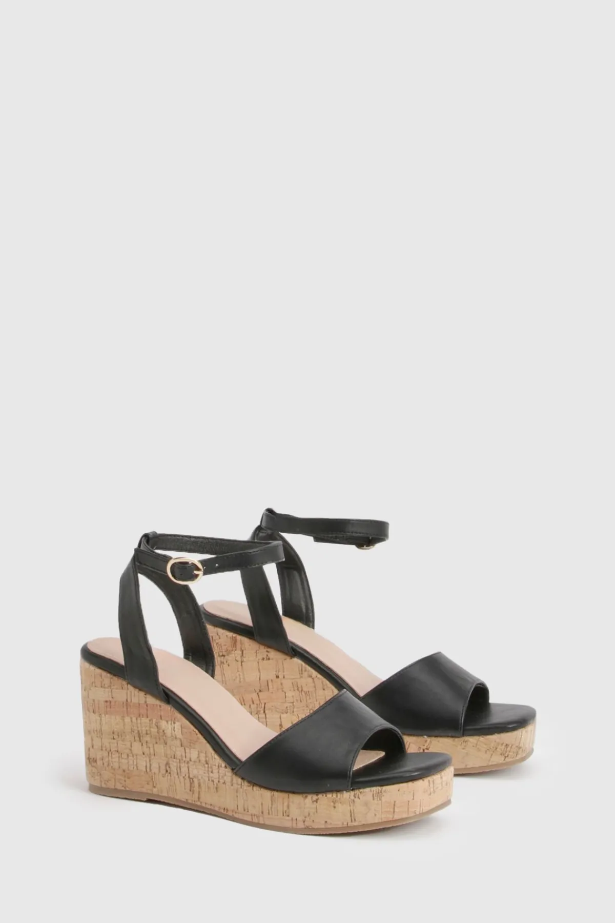 boohoo Compensées Liège Bicolores< Chaussures À Talons|Sandales Compensées