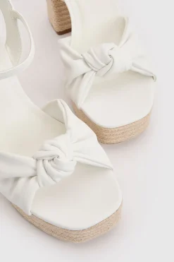 boohoo Compensées À Plateforme Avec Détail Nœud< Chaussures À Talons