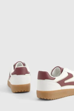 Contrast Stripe Gum Sole Trainers