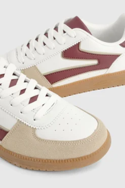 Contrast Stripe Gum Sole Trainers