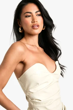 Corset Bandeau en synthétique Froncé