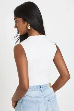 Corset Bustier Plongeant En Bengaline