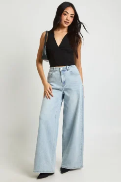 boohoo Corset Décolleté Plongeant en Bengaline<Femme Tops