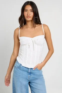 boohoo Corset À Détail Brodé Sur Le Buste<Femme Tops