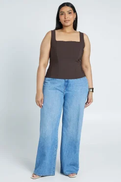 Corset Grande Taille À Encolure Carrée