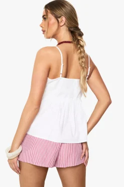 Coton Popeline Peplum Cami