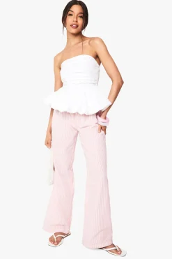 Cotton Poplin Puffball Bandeau