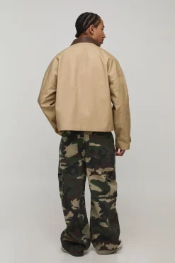boohooMAN Coupe oversize, col contrasté Mac<Homme Manteaux Et Vestes