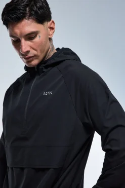 Coupe-vent Actif 1/4 Zip Pour Homme Grande Taille