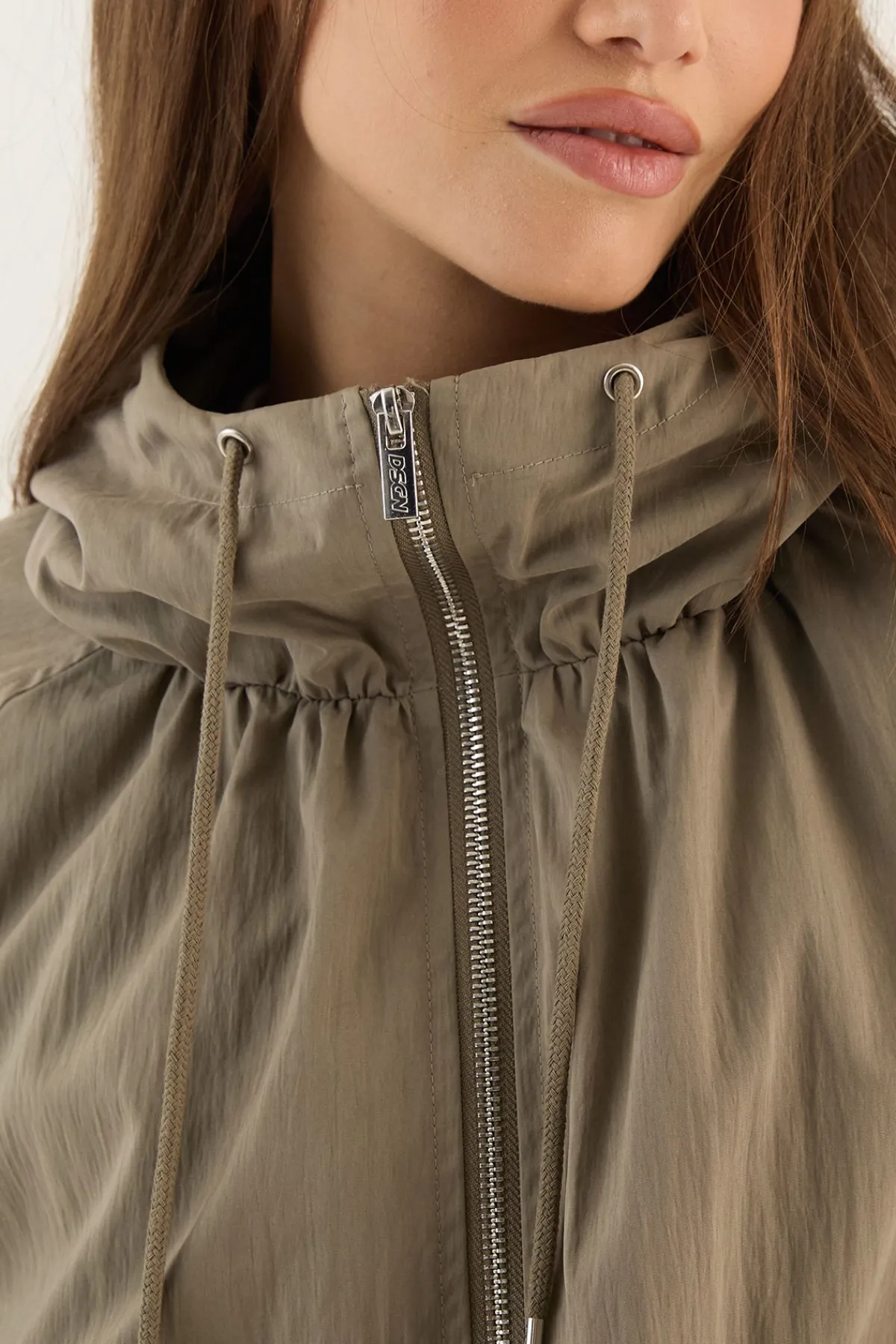 DSGN Studio Coupe-vent À Col Montant Avec Casynthétiqueche<Femme Vestes & Manteaux|Dsgn Studio