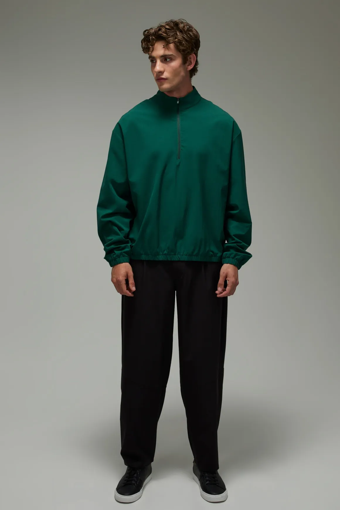 Coupe-vent De Golf Surdimensionné Homme À Demi-zip Et Coupe Ample Active