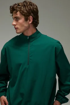 Coupe-vent De Golf Surdimensionné Homme À Demi-zip Et Coupe Ample Active