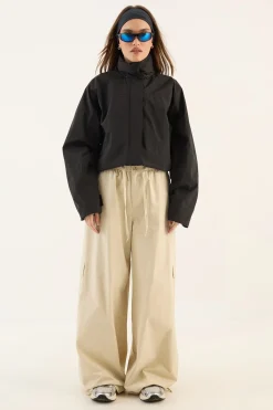 DSGN Studio Coupe-vent Imperméable À Casynthétiqueche Et Col Cheminée<Femme Vestes & Manteaux|Dsgn Studio