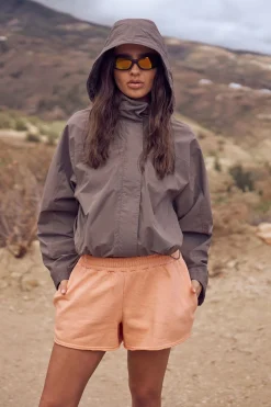 Coupe-vent Imperméable À Casynthétiqueche Avec Col Montant Dsgn Studio