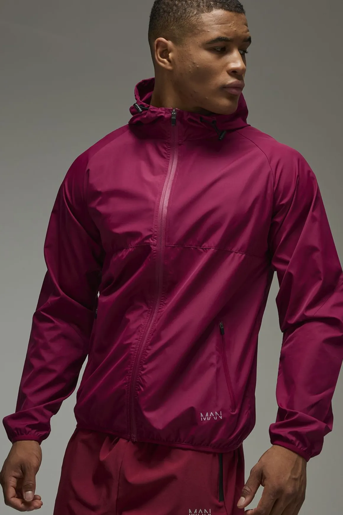 Coupe-vent ripstop pour homme, actif et résistant à la douche
