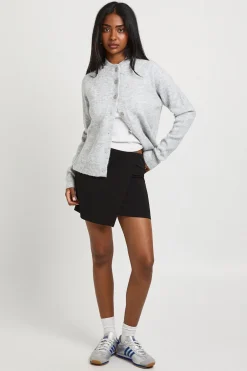 boohoo Crepe Wrap Front Mini Skirt<Femme Tailleurs|Jupes