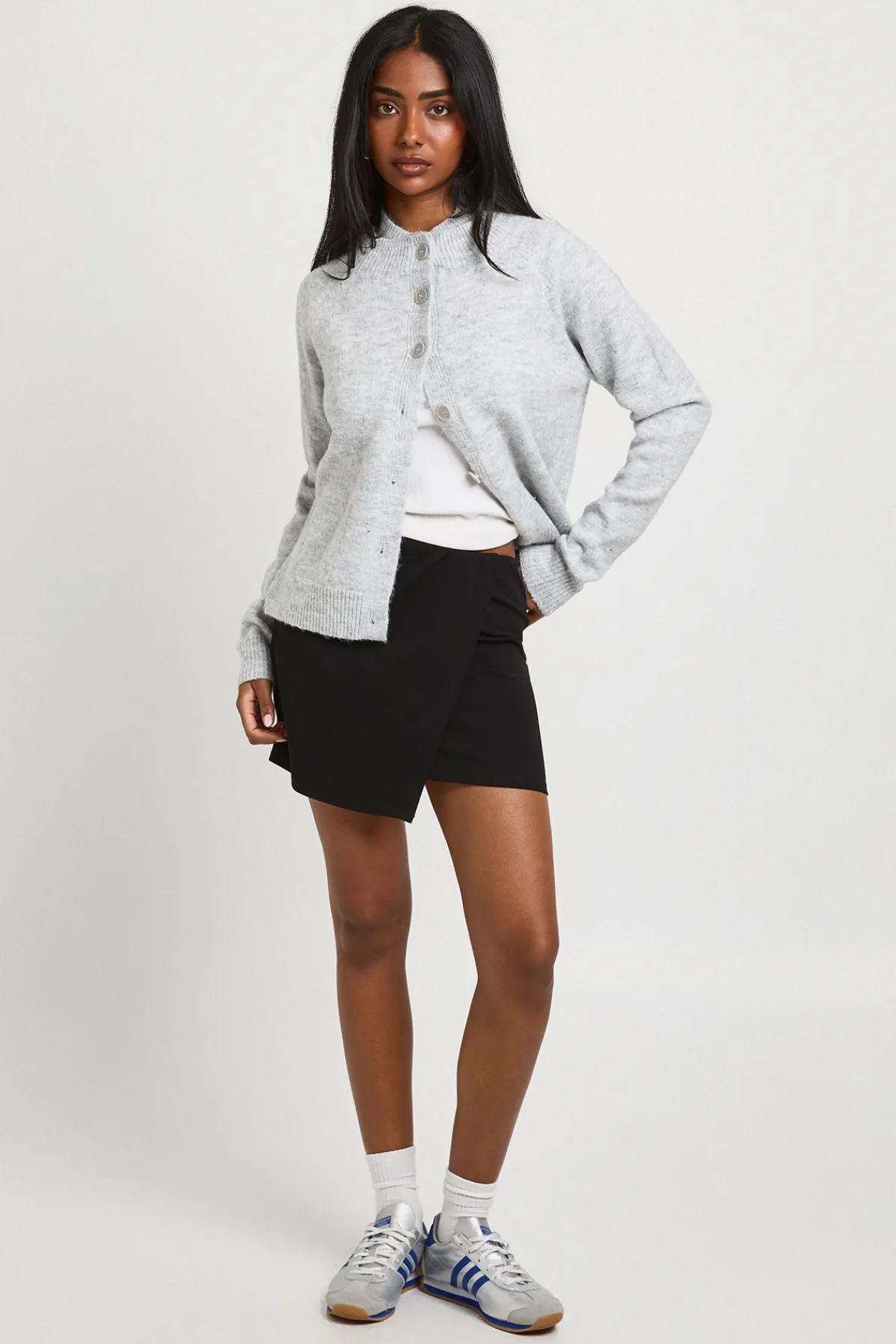 boohoo Crepe Wrap Front Mini Skirt<Femme Tailleurs|Jupes