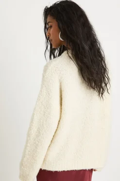 boohoo Crew Neck Boucle Jumper<Femme Pulls Et Gilets|Toutes Les Mailles