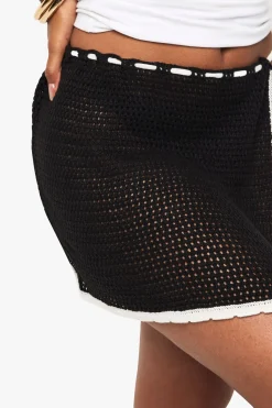 Crochet Blanket Stitch Tie Side Skirt
