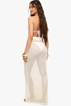 boohoo Crochet Maxi Jupe de Plage<Femme Pulls Et Gilets|Toutes Les Mailles