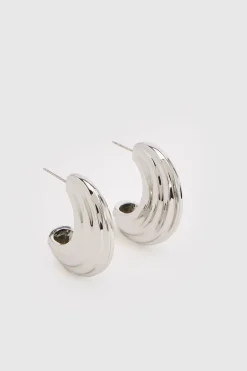 KarenMillen Créoles Coniques< Boucles D'Oreilles