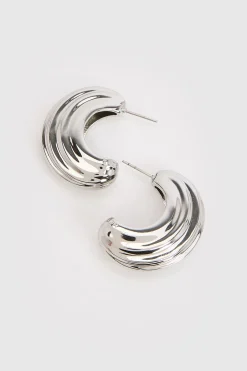 KarenMillen Créoles Coniques< Boucles D'Oreilles