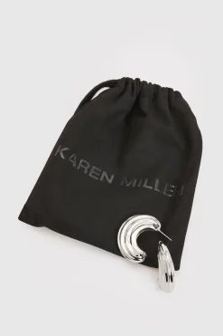 KarenMillen Créoles Coniques< Boucles D'Oreilles