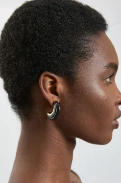 KarenMillen Créoles Coniques En Résine< Boucles D'Oreilles
