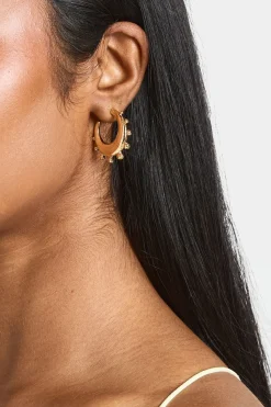 boohoo Créoles Détail Orbes Croissant< Boucles D'Oreilles