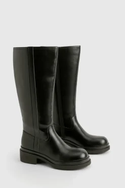 boohoo Cuissardes montantes à talon épais< Bottes|Bottes Hautes