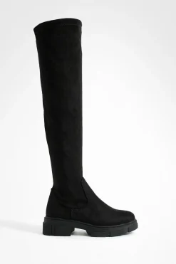 boohoo Cuissardes stretch< Bottes|Bottes En Daim