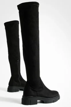 boohoo Cuissardes stretch< Bottes|Bottes En Daim