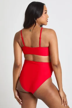 boohoo Culotte De Bikini Maternité Taille Haute Froncée<Femme Maillots De Bain|Tenues De Plage