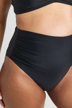 Culotte De Bikini Maternité Taille Haute Froncée