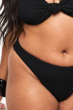 Culotte De Bikini Taille Haute Froncée Grande Taille