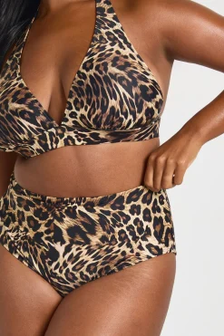 boohoo Culotte Taille Haute Plus Essentials<Femme Imprimé Léopard|Tenues De Plage