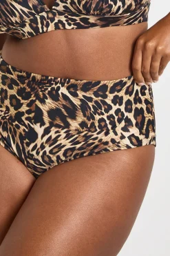 boohoo Culotte Taille Haute Plus Essentials<Femme Imprimé Léopard|Tenues De Plage